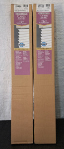 (2) 29"W x 84"L - 1" Cordless Vinal Blinds