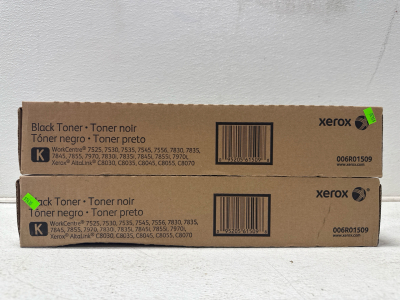 (2) *NEW* Boxes Of Xerox Black Toner Cartridges