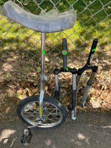 Cycle pro unicycle with extra parts