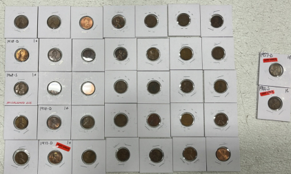 (37) Collectible Pennies