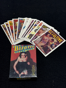 (1) Set Of Bizzare Detective Magazine Cover Cards From The 1930s