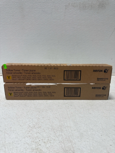 (2) *NEW* Boxes Of Xerox Yellow Toner Cartridges