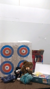 Archery Target. Teddy Bears. Motorola Digital Telephone & More.