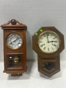 (2) Grandfather Clocks