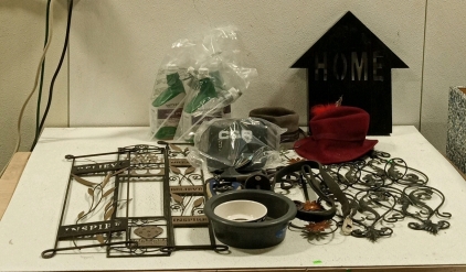 (1) Large Lot of Home Decorations, Flea and Tick Spray for Pets, and More