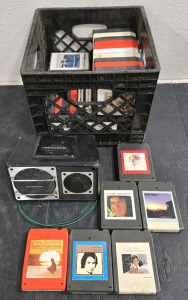 Vintage Pioneer TS-X6 2-Way Speaker / +$70 Value! & Collection of 8-Track Stereo Tapes: Barry Manilow, Neil Diamond, Anne Murray, Engelbert Humperdinck, & Many More!