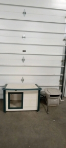 (1) Medium Doghouse and (1) Hose Reel