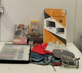 (1) Large Lot of Various Art Supplies, Kid's Clothes, Electronics, and More