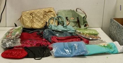 (1) Lot of 20+ Name Brand Purses and Handbags