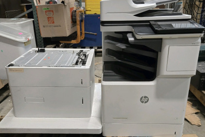 HP Color LaserJet Enterprise Flow M682 Multifunction Duplex Printer with Pull-Out Keyboard and 3-bin Stapler/Stacker / +$3000 Value!