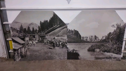 (2) 43&frac12;"x 40&frac12;" Assorted Vintage Real Life Pictures