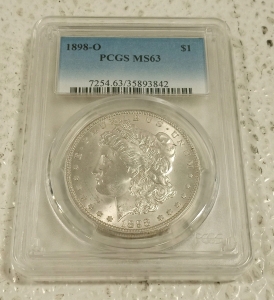 (1) 1898-O Morgan Dollar Mint State 63