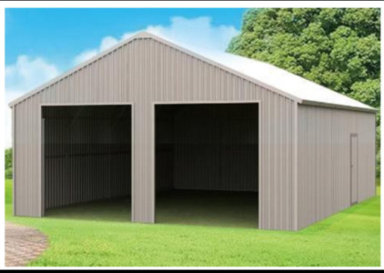 Double Garage Steel Barn Shed 33&rsquo;x25&rsquo;