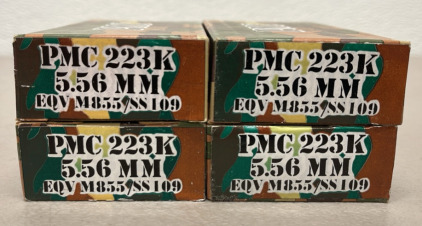 (80) Rounds Of PMC 223K 5.56 MM Centerfire Ammunition, EQV M855/SS109