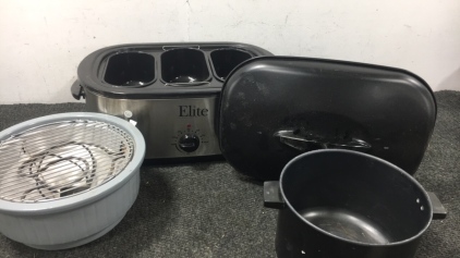 Elite Roaster Oven, Counter Top Grill and Pot