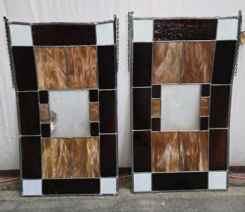 (2) Stained Glass Wall Decor