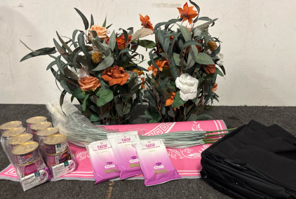 Ling's Moment 41" Tall Fall Free Standing Artificial Flowers Arrangements 2pcs, Mahjong Mat 30&rdquo;x31&rdquo; - Pink, Solid Gold Flavorful Feast Canned Cat Food, Tazza Hand Sanitizing Wipes, Braveboy 462968 482569 Rear Collection Grass Catcher Bags.