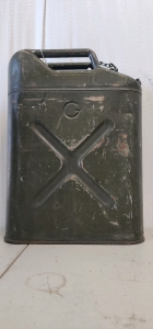 (2) Vintage Metal Jerry Cans