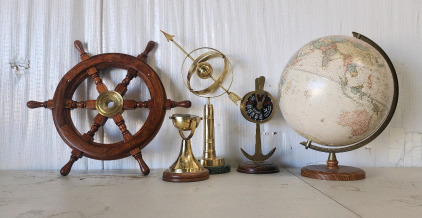 Ship Wheel, Compass, Globe, And More!