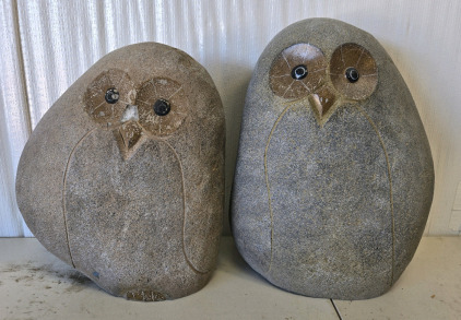 Pair Of Owl Statues