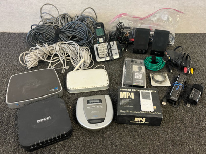 Electronics & Accessories Including MP4 Player, CD/MP3 Player, Routers, Speakers, Camera Lens & More