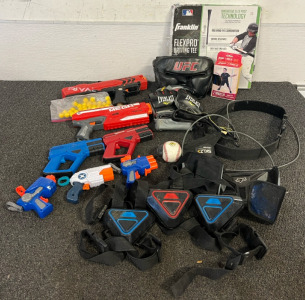 Baseball & Boxing Training Gear & Nerf Guns