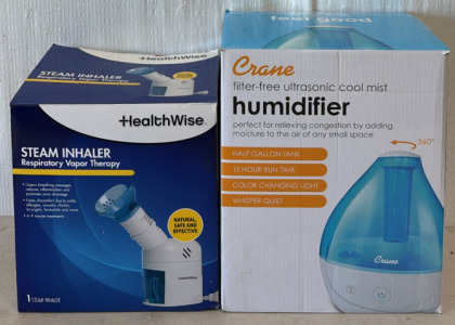 HealthWise Steam Inhaler & Crane Humidifier