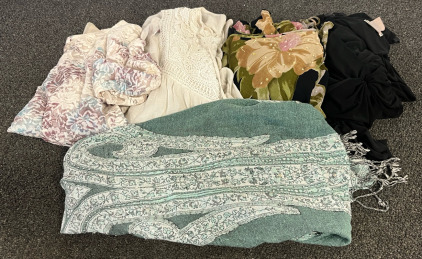 (4) Dresses & Shawl/Scarf