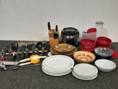 Aroma Rice Cooker, Variety of Dishes, Baking Sheets, Knives, Containers, Spatulas, Spoons & More