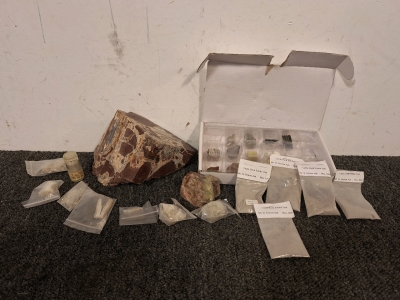 Variety of Rocks & Mt. St. Helens Eruption Ash