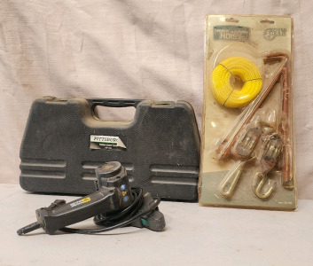 Pittsburgh Rotary Laser Level, Gambrel And Pulley Hoist, And A Work Sharp Knife & Tool Sharpener!