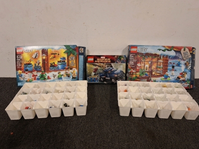 (3) Opened Lego Sets Including Advent Calenders & Avengers