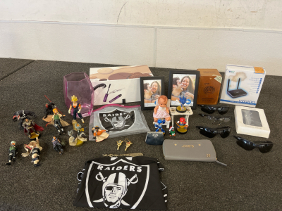 Wireless Router, Joe&rsquo;s Wallet, Raiders Stuff, Sunglasses, Dragon Ball Z figures And More
