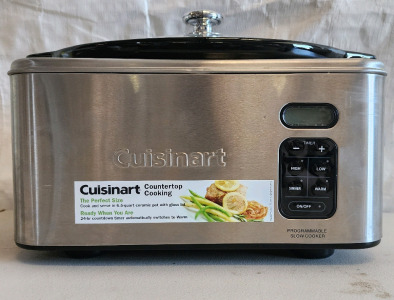 Cuisinart CounterTop Cooking Programmable 6.5 Qt Slow Cooker!