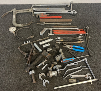Tools Including Wrenches, C-Clamp, Saws & Blades, Pliers & More