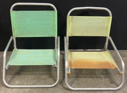 (2) Foldable Beach Chairs