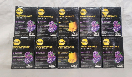 (10) Miracle Grow Performance Organics Plant Nutrition.
