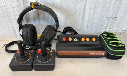 Atari Flashback 2 w/ Joysticks, Portable Speaker, & Pair of Headphones