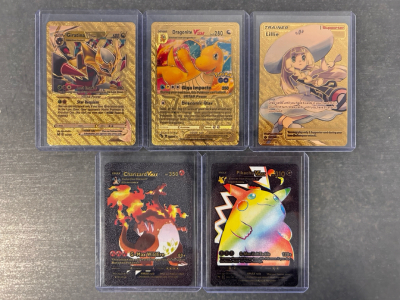(5) Collectible Pokemon Cards
