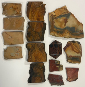 Collection Of Jasper Stone Cut Pieces