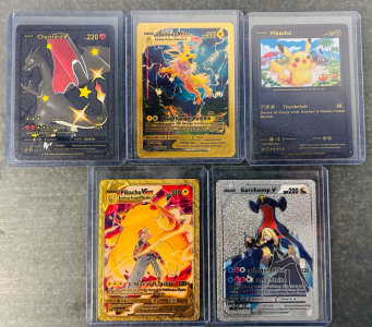(5) Collectible Pokemon Cards