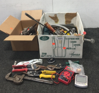 (2) Boxes of Various Tools