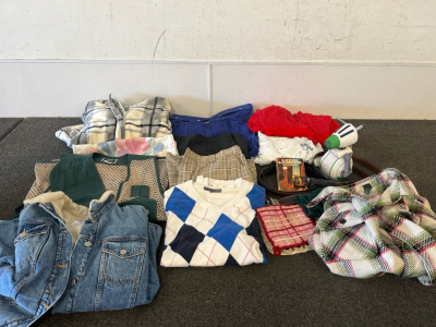 Trapper Jacket, Old Navy Boyfriend 2x Plus Coat, (2) Belts, A Red Dress. And More!!