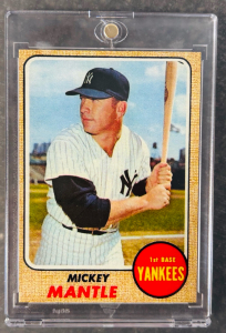 Collectible Mickey Mantle 1st Base Yankees Baseball Card