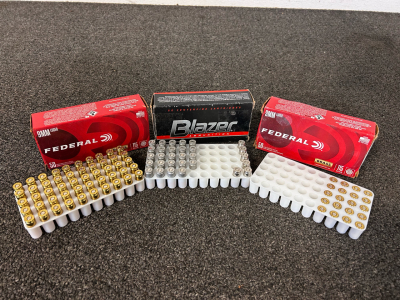 (80) Rounds Mixed 9mm 115 Gr. Ammo and (20) Brass Casings