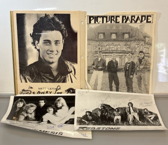 Backstage Memories: 80s Signed Band & Performer Photos Collection