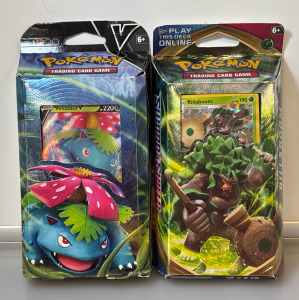 Unopened Pok&eacute;mon Trading Cards Venusaur Theme Deck And Rillaboom Theme Deck