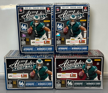 2024 NFL Absolute Football Collectable memorabilia Cards Including Drake Maye, Marvin Harrison Jr, And More