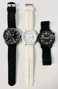 White Unlisted Brand Watch, Zooyork Watch and A Black Watch (FMDPU114)