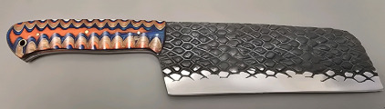 Hand Made Carbon Steel Cleaver Style Knife, Full Tang- New